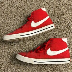 Nike court mid red